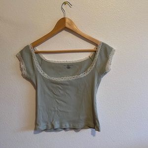 Cropped Mint Green Brandy Melville Top ✨💘